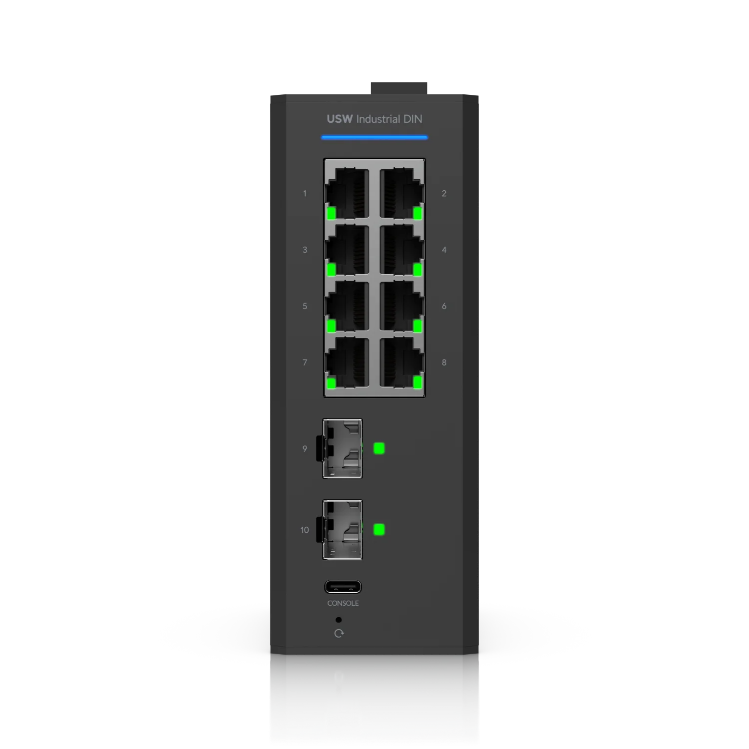 Ubiquiti USW-Industrial-DIN-8 | UniFi Switch Industrial DIN 8 – industriële GbE-switch - Afbeelding 2