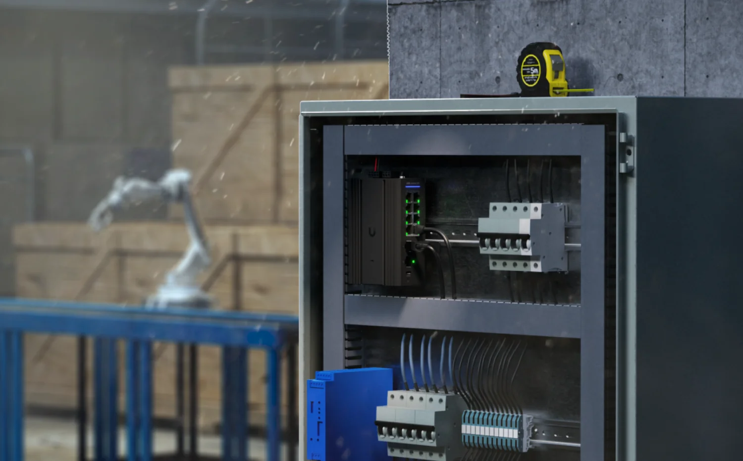 USW-Industrial-DIN-8 – montagevoorbeeld 1