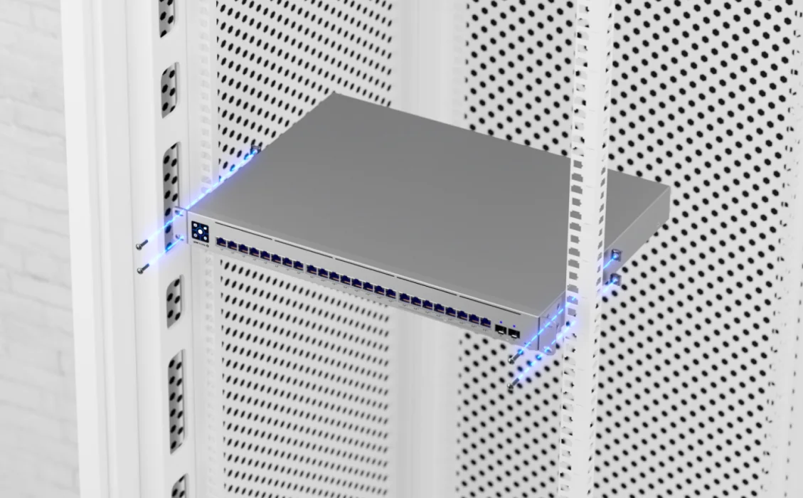 UniFi Switch Pro Max 24 PoE – installatie in een rack