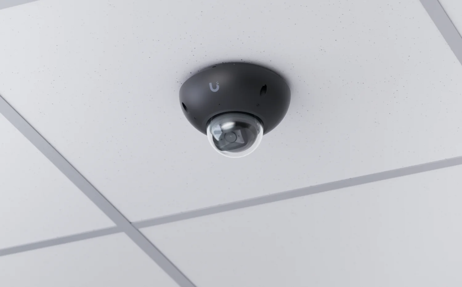 UniFi G6 Dome in zwart: plafondmontage