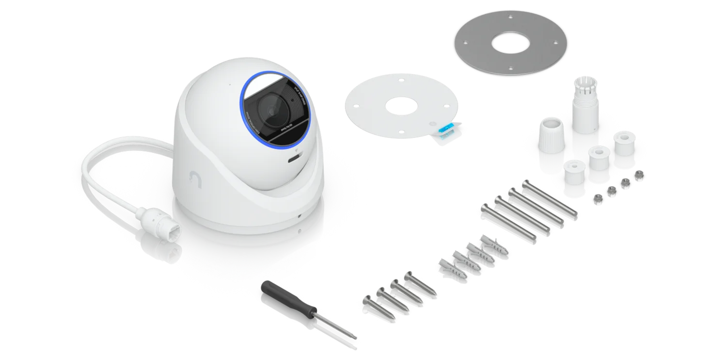 G6 Pro Turret wit – verpakkingsinhoud